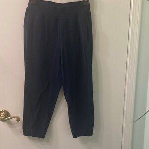 Navy Blue Cropped Pants